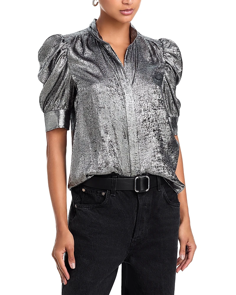 Frame The Shiny Gillian Blouse