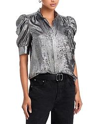 Frame The Shiny Gillian Blouse