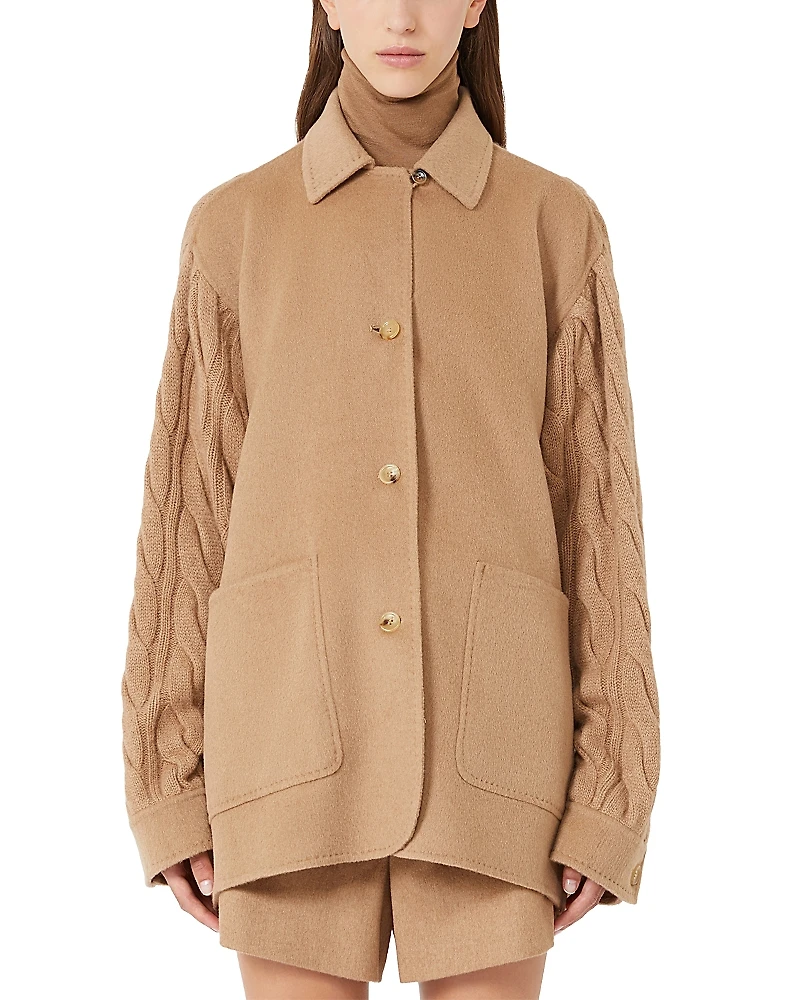 Max Mara Tacco Camel Wool Coat