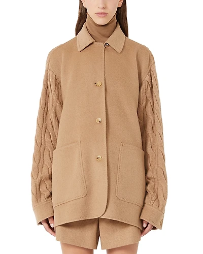 Max Mara Tacco Camel Wool Coat