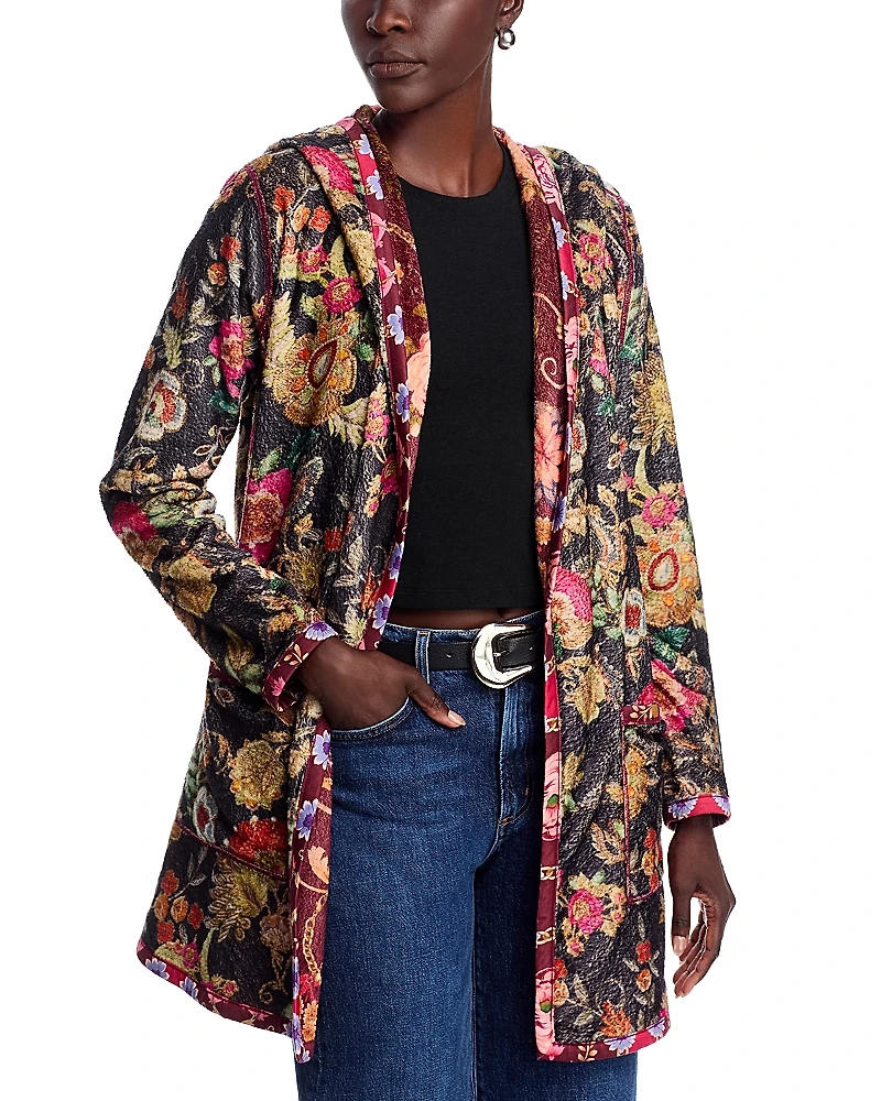 Johnny Was Joan Open Faux Shearling Jacket