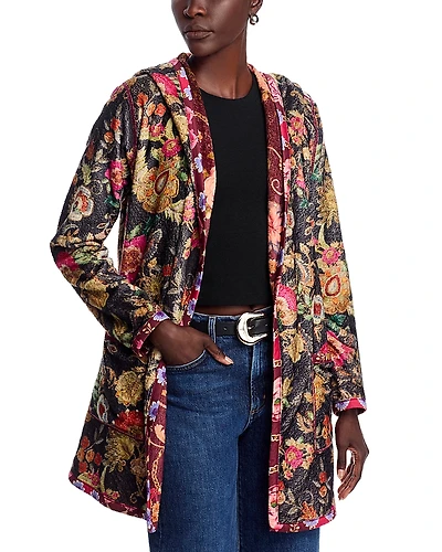 Johnny Was Joan Open Faux Shearling Jacket