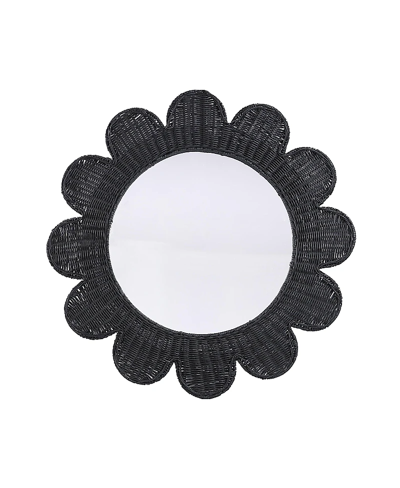 Tov Furniture Coralie Rattan Round Mirror