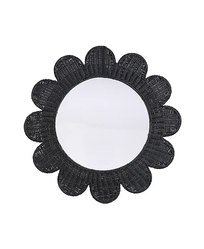 Tov Furniture Coralie Rattan Round Mirror