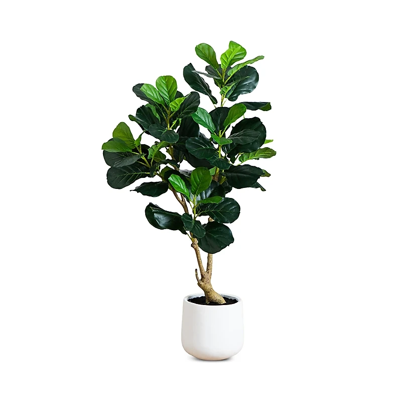 Nearly Natural 4' Artificial Lush Fiddle Leaf Tree
