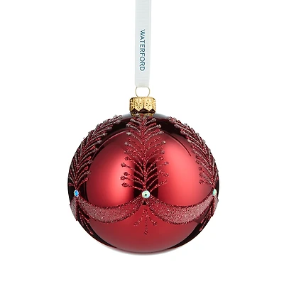 Waterford Holiday Heirlooms Red Bauble Ornament