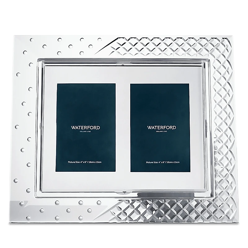 Waterford Celebrations Crystal Double Mount Frame, 8 x 10