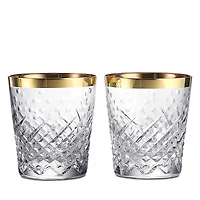 Waterford Celebrations Gilded Crystal Tumbler, Set of 2