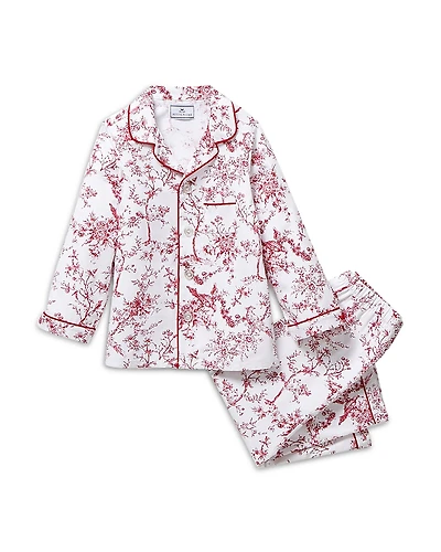 Petite Plume Girls' Timeless Toile Twill Pajama Set - Baby, Little Kid, Big Kid