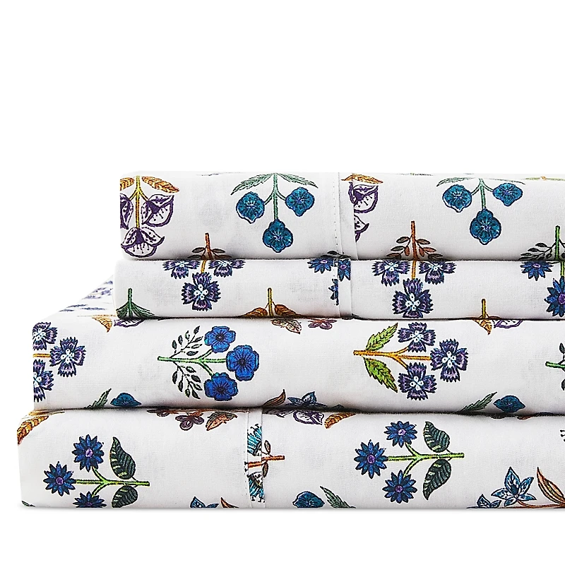 Bedford Lane Sumita Floral Percale Sheet Set