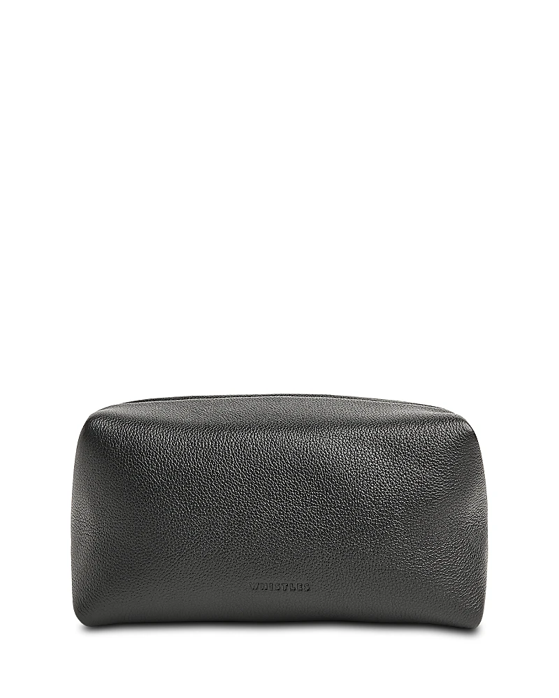 Whistles Ria Leather Zip Pouch