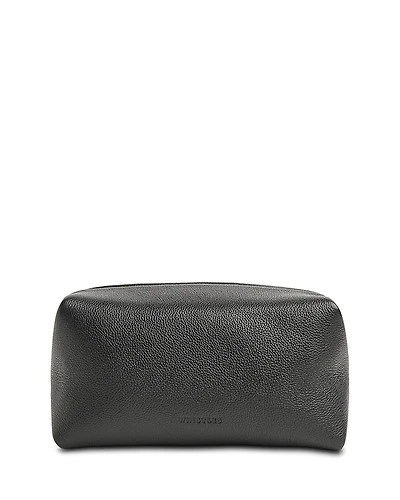 Whistles Ria Leather Zip Pouch
