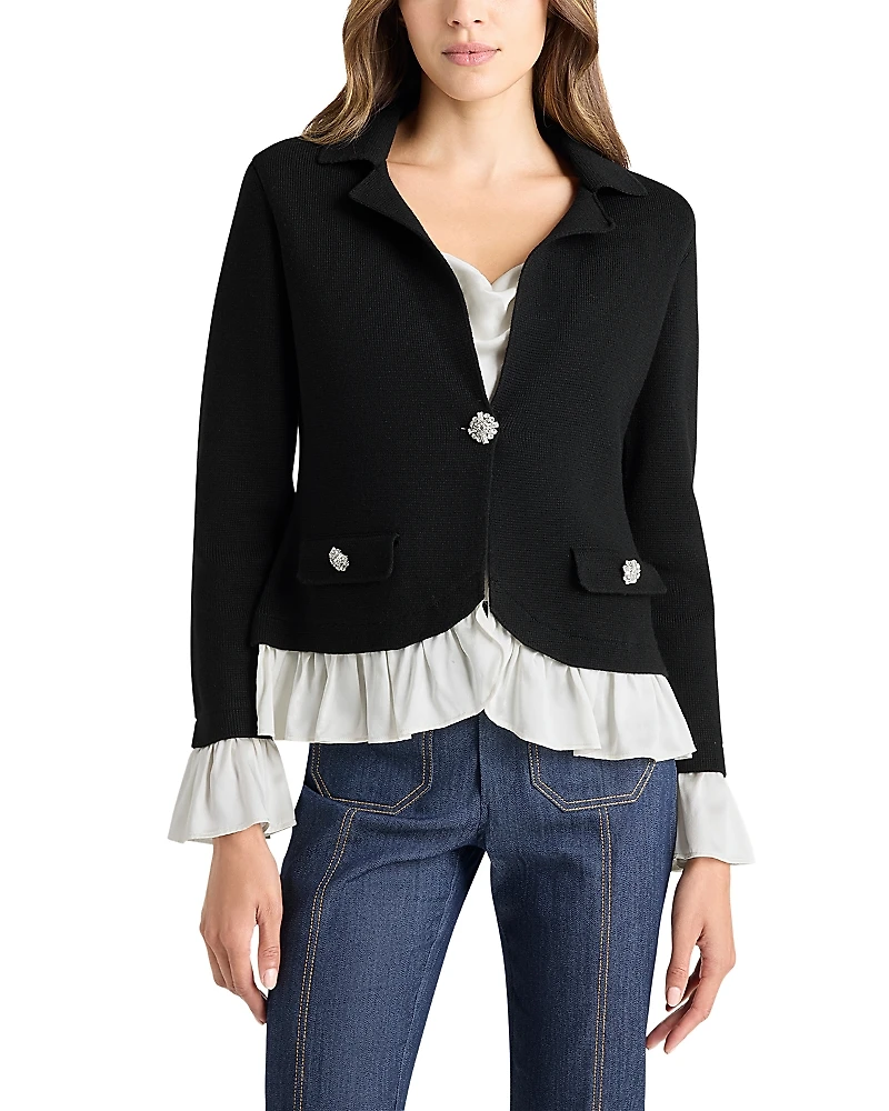 Cinq a Sept Melisan Contrast Trim Jacket