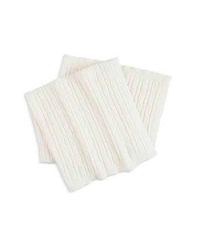 Bloomie's Unisex Cable Knit Cashmere Baby Blanket