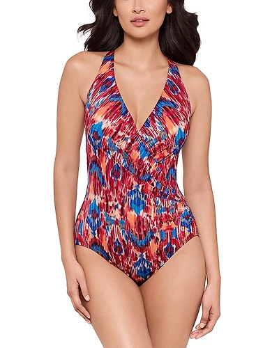 Miraclesuit Ikat Dorado Wrapsody One Piece Swimsuit