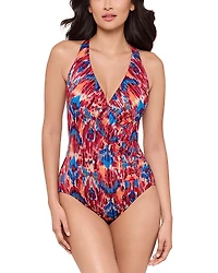 Miraclesuit Ikat Dorado Wrapsody One Piece Swimsuit