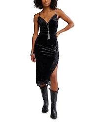 Free People Raise A Toast Midi Slip Dress