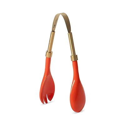 Lulu Powers Brass Finish Tongs