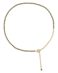 Gerard Darel Women's Vicky Green Crystal Chain Belt
