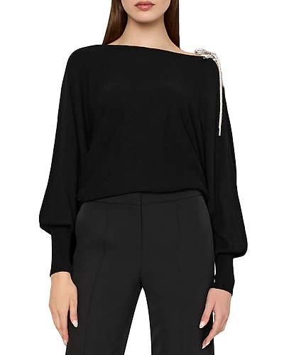 Milly Ida Bow Detail Sweater