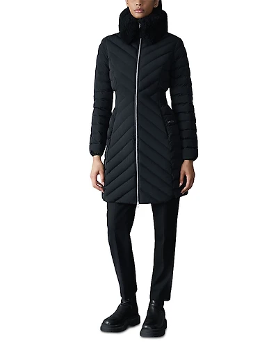 Mackage Shearling Collar Puffer Down Coat