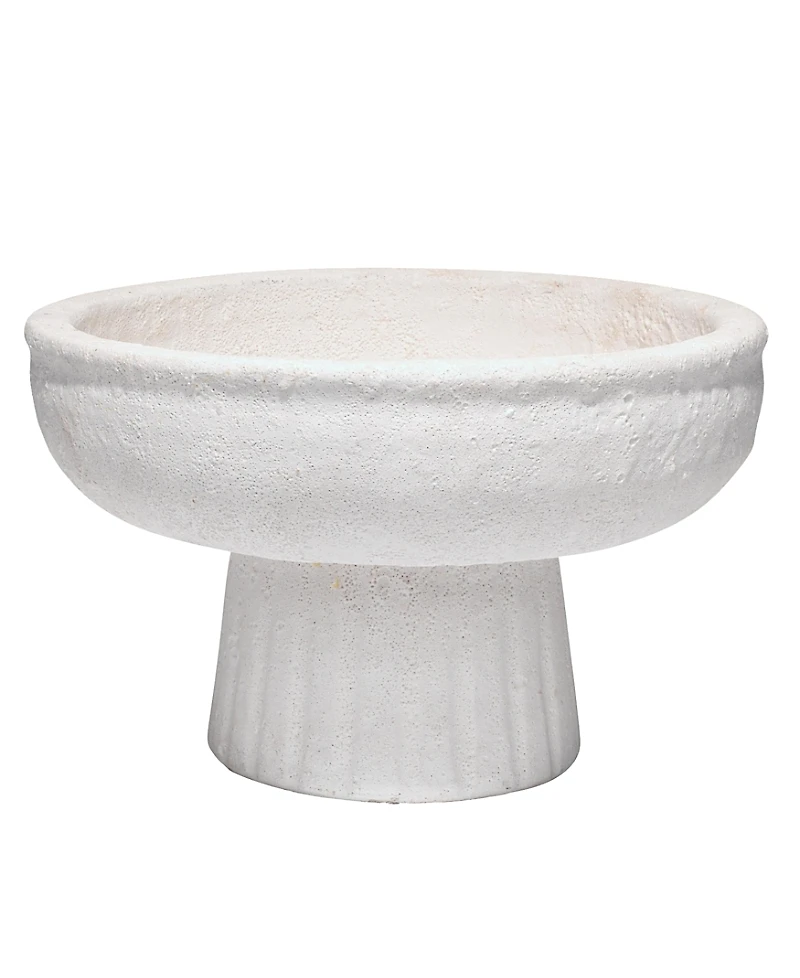 Jamie Young Aegean Ceramic Pedestal Decorative Bowl