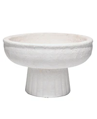 Jamie Young Aegean Ceramic Pedestal Decorative Bowl