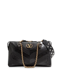 Valentino Garavani Panthea VLogo Chevron Shoulder Bag