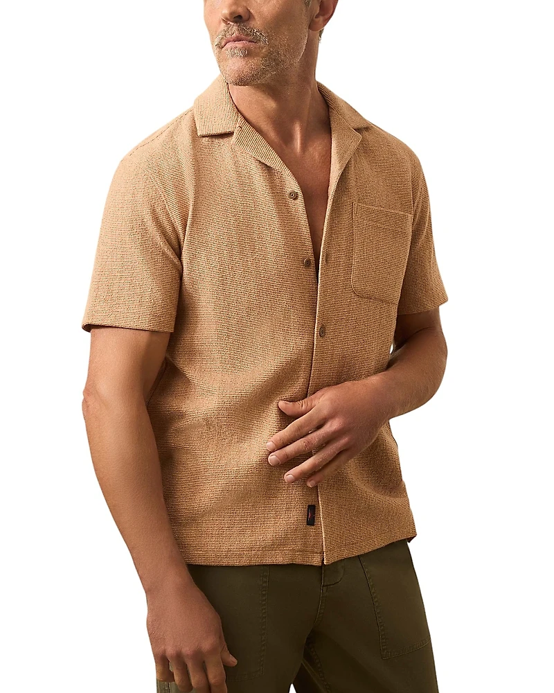 Faherty Oasis Textured Camp Shirt