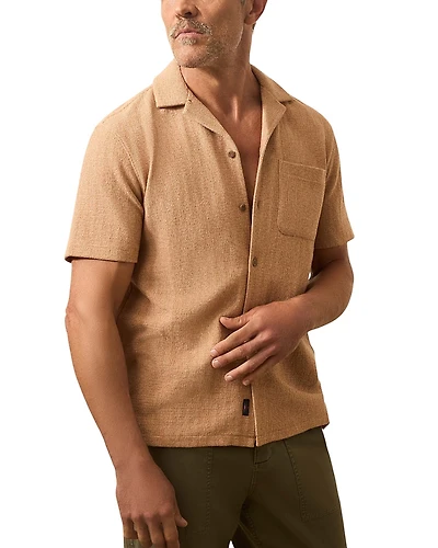Faherty Oasis Textured Camp Shirt