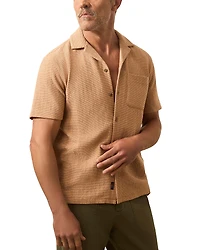 Faherty Oasis Textured Camp Shirt