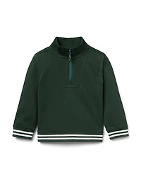 Janie and Jack Boys' Pique Half Zip Sweatshirt - Little Kid, Big Kid