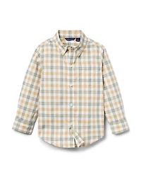 Janie and Jack Boys' Plaid Poplin Shirt - Little Kid, Big Kid