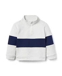 Janie and Jack Boys' Stripe Half-Zip Sweatshirt - Little Kid, Big Kid