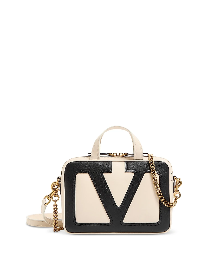 Valentino Garavani Small Viva Superstar VLogo Duffle Top-Handle Bag