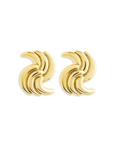 Sterling Forever Leni Twist Stud Earrings