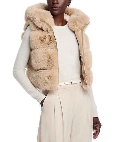 Adrienne Landau The Faux Fur Vest