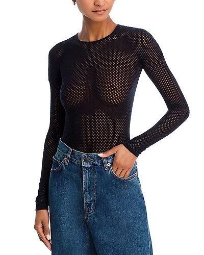 Wardrobe. nyc Web Fishnet Bodysuit