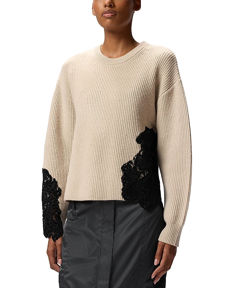 Pinko Piemonte Wool Blend Crewneck Sweater