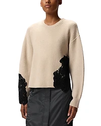 Pinko Piemonte Wool Blend Crewneck Sweater