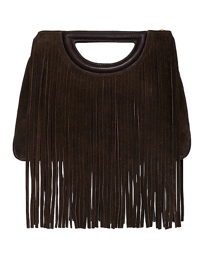 Rebecca Minkoff Fringe Handheld Suede & Leather Crossbody Bag