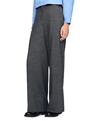 Sandro Straight and Wide Trousers