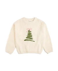 Sweet Wink Girls' Coquette Christmas Tree Knit Sweater - Baby