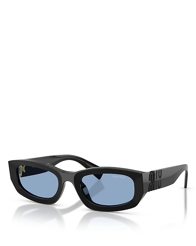 Miu Miu Rectangular Sunglasses, 53mm