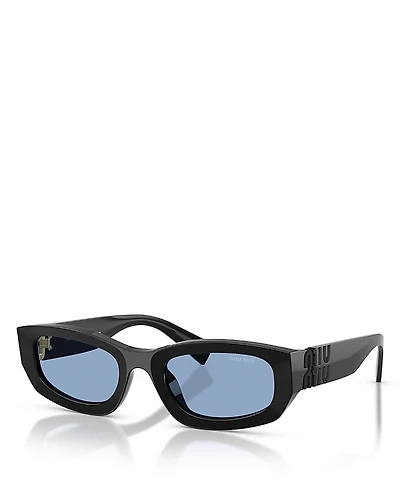 Miu Miu Rectangular Sunglasses, 53mm
