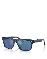 Oliver Peoples R-16 Rectangular Sunglasses, 55mm