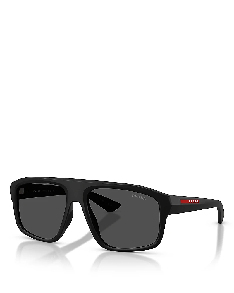Prada Linea Rossa Rectangular Sunglasses, 59mm