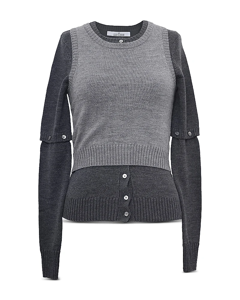 rokh Detachable Sleeve Cardigan Set