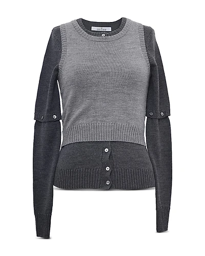 rokh Detachable Sleeve Cardigan Set