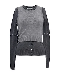 rokh Detachable Sleeve Cardigan Set